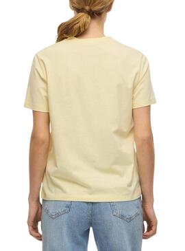 Camiseta Vila Nora amarela para mulher