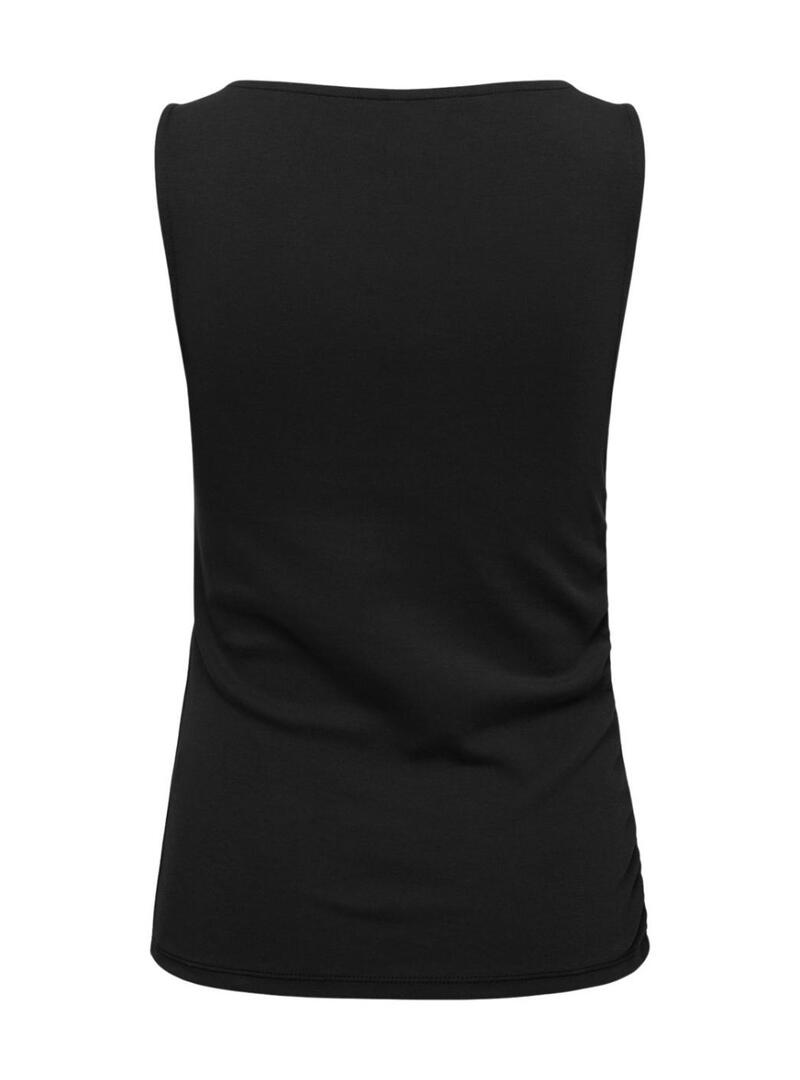 Camisa Only Malia preta para mulher.