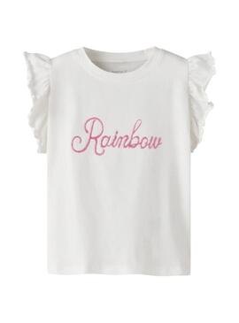 Camisola Name It Dybba branca para menina.