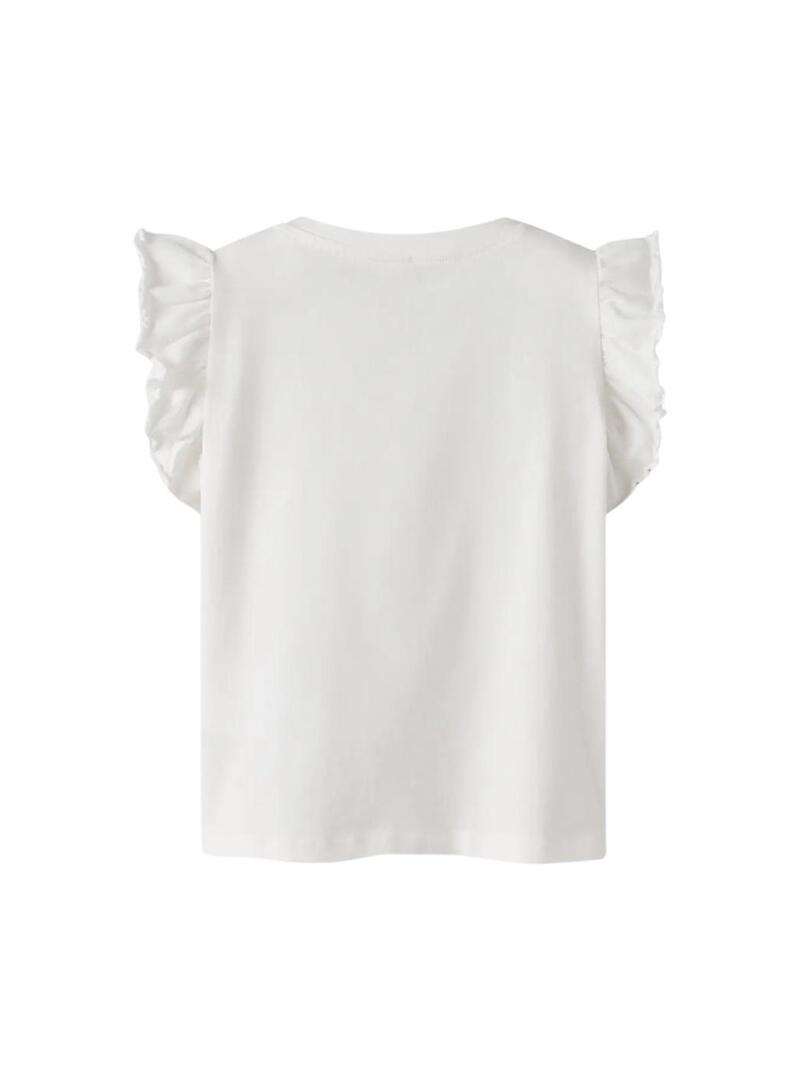 Camisola Name It Dybba branca para menina.