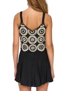 Top Only preto e branco Yvonne para mulher.