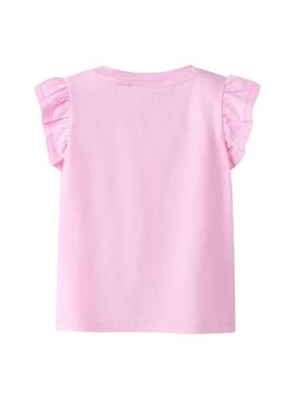 Camisola Name It Flittaz rosa para menina.