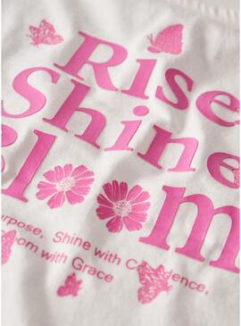 Camisa Name It Futia branca para menina