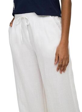 Calça branca Only Lita para mulher