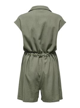 Macaco curto Only Goa verde para mulher.