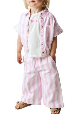 Camisa Name It Friba rosa para menina