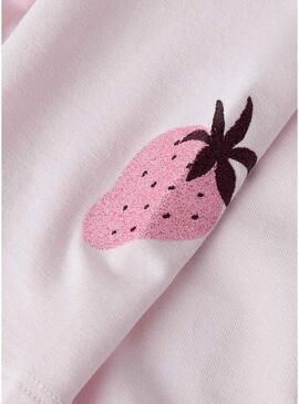 Leggings Name It Bilona rosa para menina