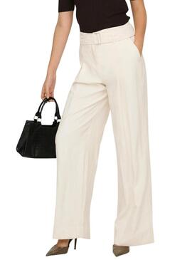 Calças Only Tila brancas para mulher.