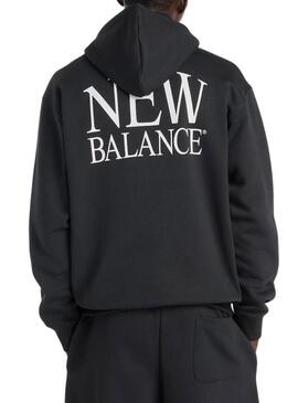 Moletom New Balance com logo preto para homem.