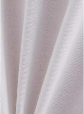 Camiseta New Balance oversize branca para mulher.