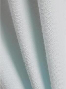 Camiseta New Balance oversize turquesa para mulher.