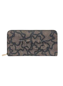 Carteira Tous Kaos Icon preta para mulher.