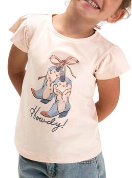 Camisola Mayoral cowboy rosa empoeirado para menina.