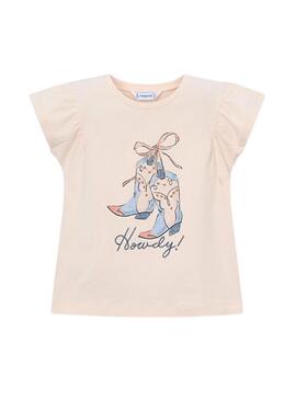 Camisola Mayoral cowboy rosa empoeirado para menina.