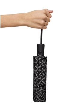 Guarda-chuva dobrável Tous mil ursos preto para mulher.