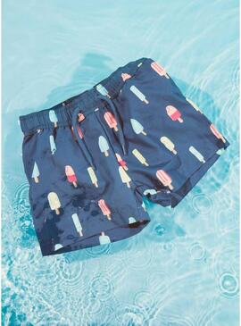 Roupa de banho Name It Zice azul marinho para criança