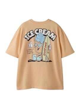 Camisola Name It Foxe coral para menino.