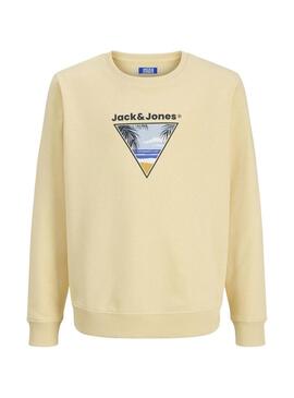 Moletom Jack and Jones Perry amarelo para menino.