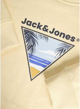Moletom Jack and Jones Perry amarelo para menino.