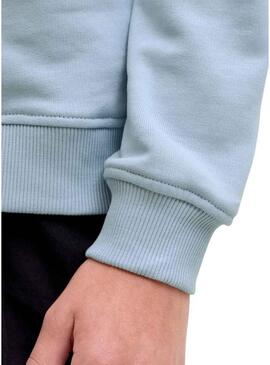 Moletom Jack and Jones Rain azul para crianças.