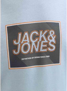 Moletom Jack and Jones Rain azul para crianças.