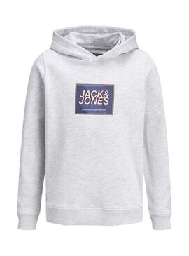 Moletom Jack and Jones Rain cinza para crianças