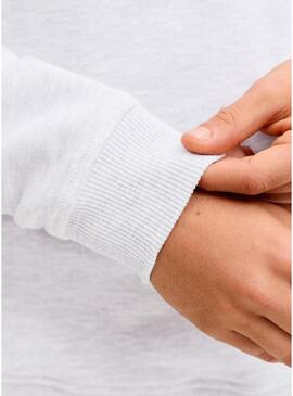 Moletom Jack and Jones Rain cinza para crianças