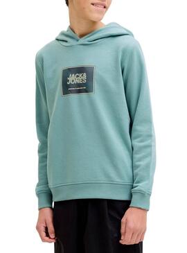 Moletom Jack and Jones Rain verde para menino