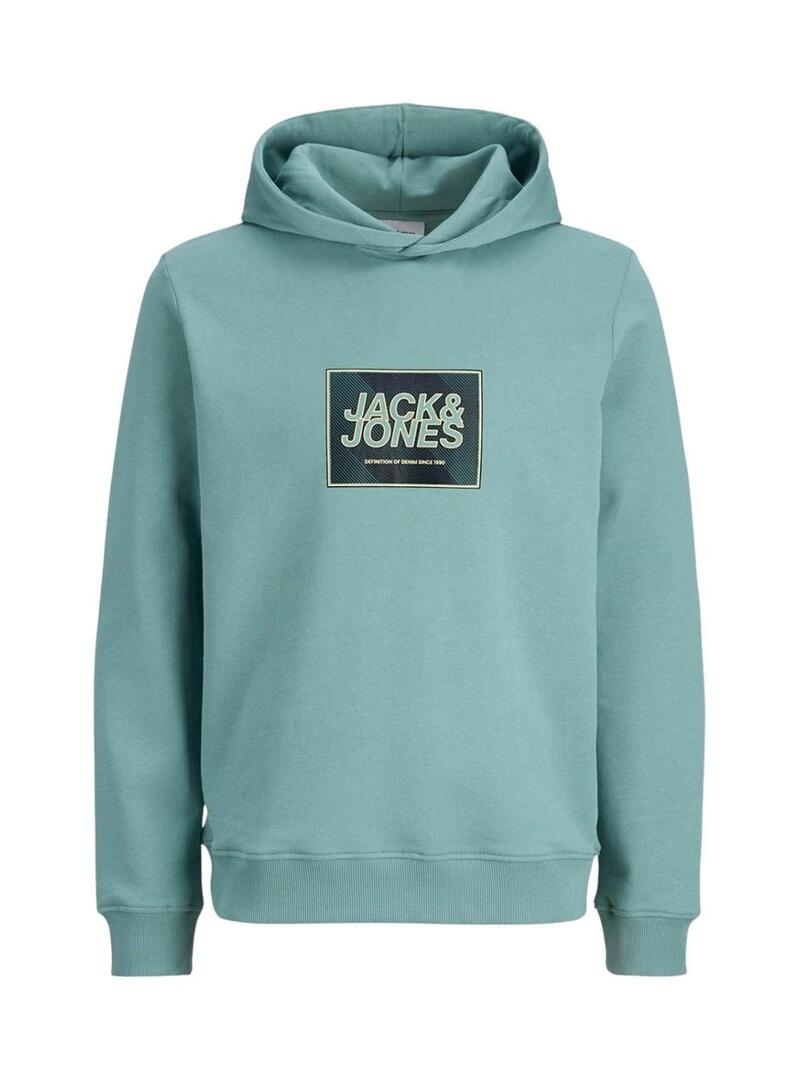 Moletom Jack and Jones Rain verde para menino
