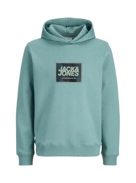 Moletom Jack and Jones Rain verde para menino