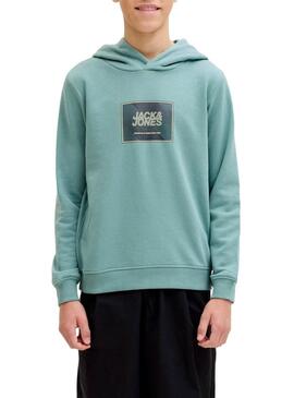 Moletom Jack and Jones Rain verde para menino