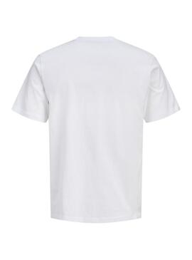Camiseta Jack and Jones Rain branca para criança