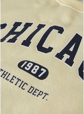 Moletom Name It Fabia amarelo para menina.