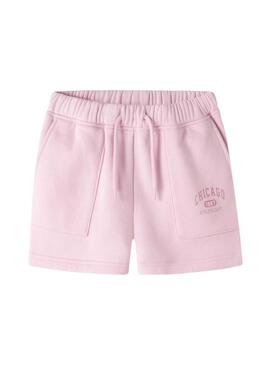 Shorts Name It Fabia rosa para menina