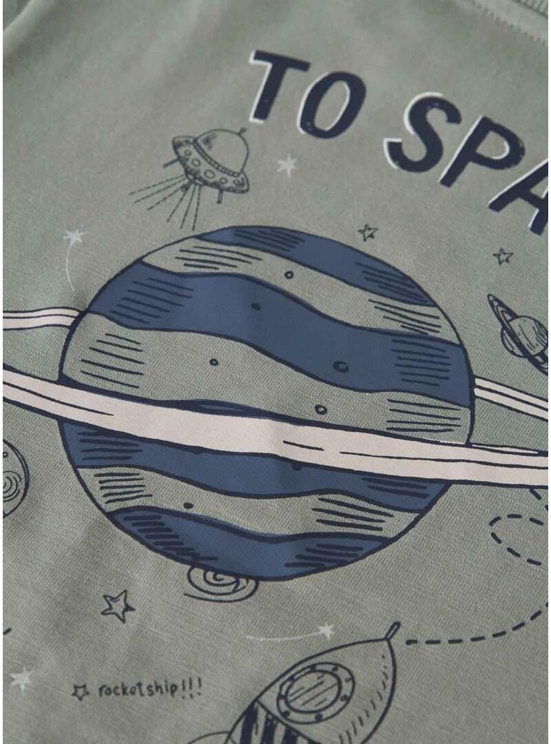 Camisola Name It Dib cinza para menino.