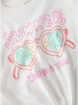 Camisola Name It Freya branca para menina