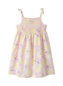 Vestido Name It Filuaz estampado de limões para menina.