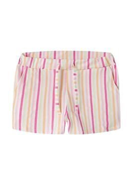 Shorts Name It Filuaz estampado de rayas para menina.
