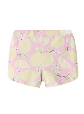 Shorts Name It Filuaz estampado de limões para menina.