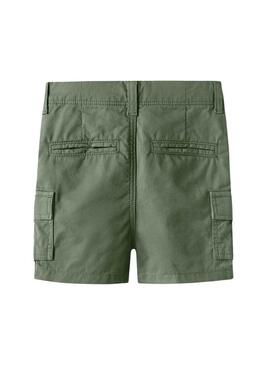 Nome Bermuda Name It Ryan verde de carga para menino