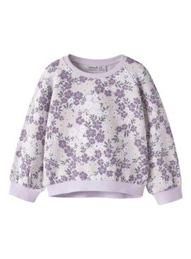 Moletom Name It Dartia roxa para menina.