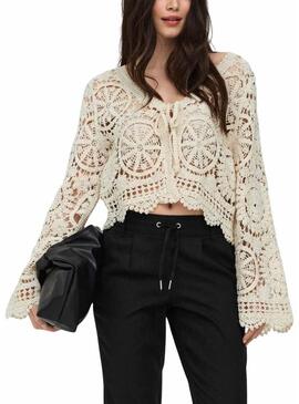 Casaco Only Waterly bege para mulher