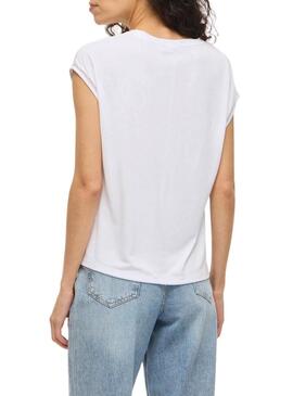 Camiseta Vila Modal branca para mulher