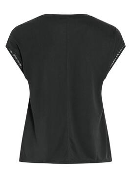 Camisa Vila Modal preta para mulher