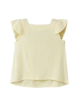 Top Name It Filura amarelo para menina