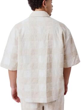 Camisa Project x Paris Jacquard bege para homem.