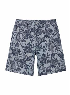 Bermudas Project x Paris Jacquard azul para homem.