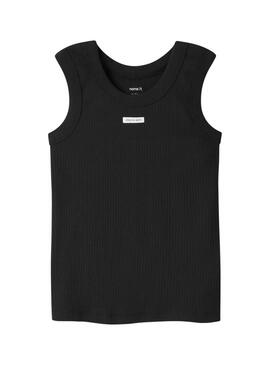 Nome superior Voe preto para menina