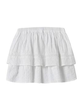 Saia Name It Fatidiasing branca para menina.