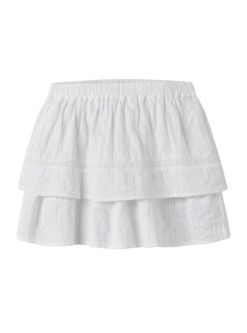 Saia Name It Fatidiasing branca para menina.